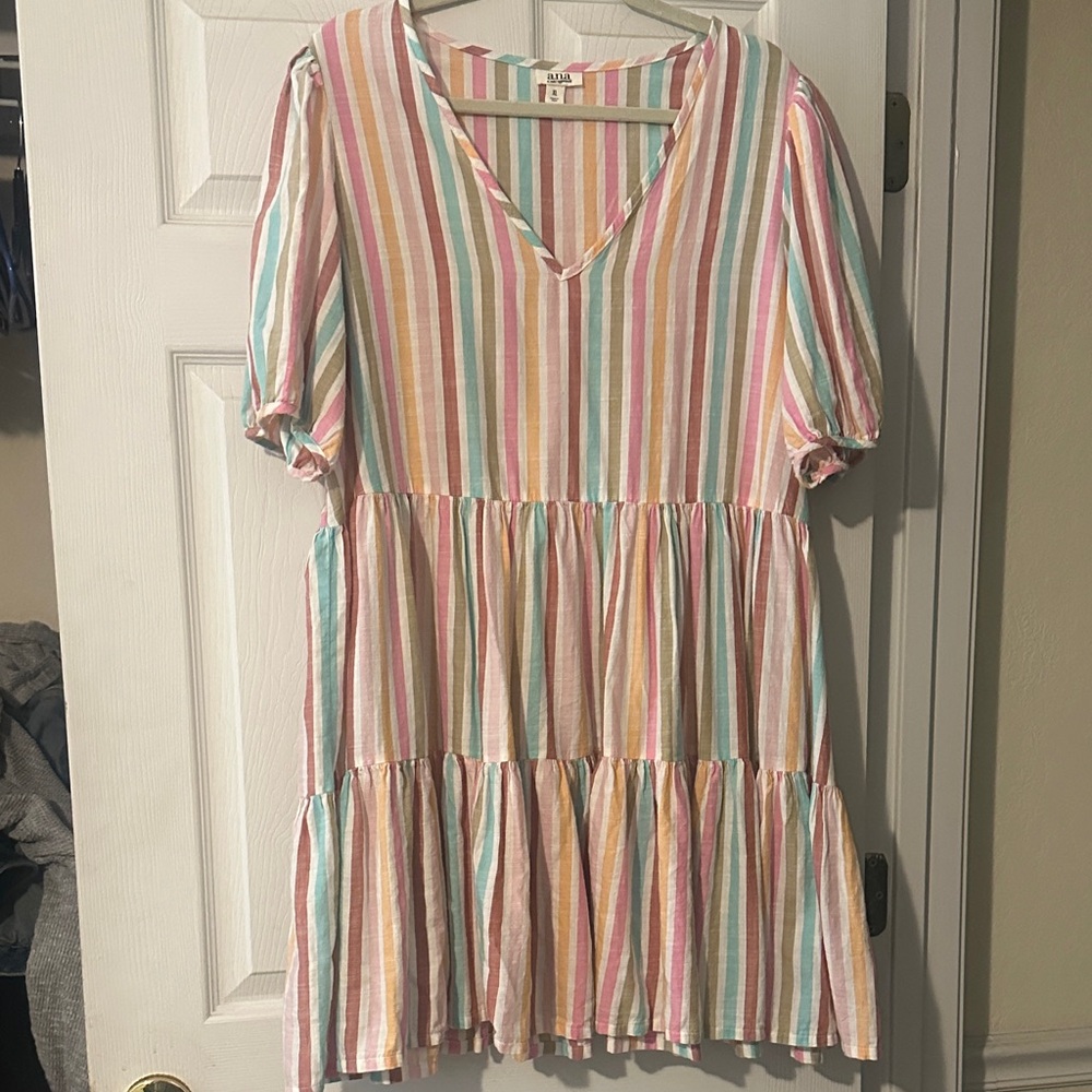 Colorful Striped Dress